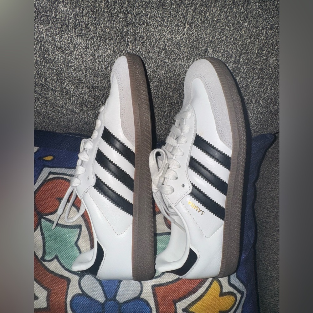 Adidas Samba White and Black Sneakers